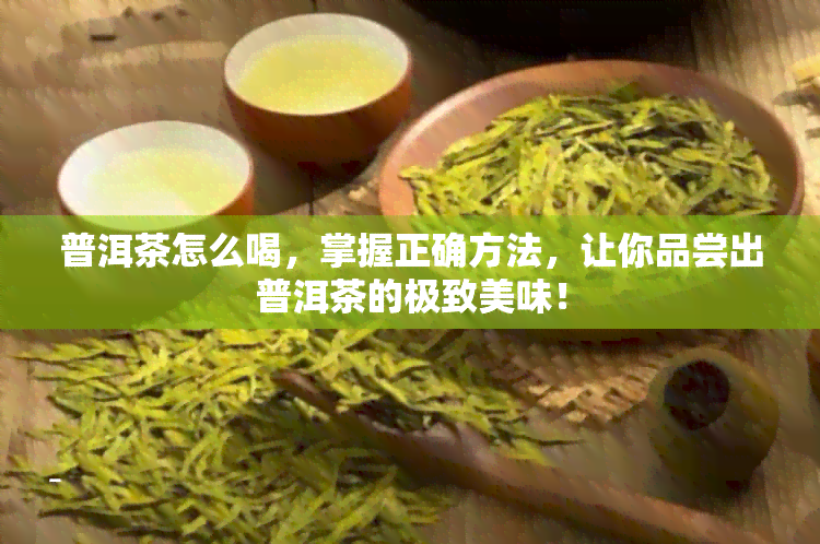 普洱茶怎么喝，掌握正确方法，让你品尝出普洱茶的极致美味！