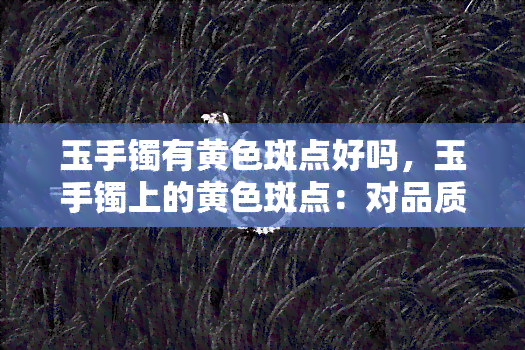 玉手镯有黄色斑点好吗，玉手镯上的黄色斑点：对品质有何影响？