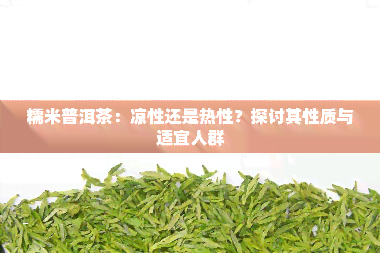 糯米普洱茶：凉性还是热性？探讨其性质与适宜人群