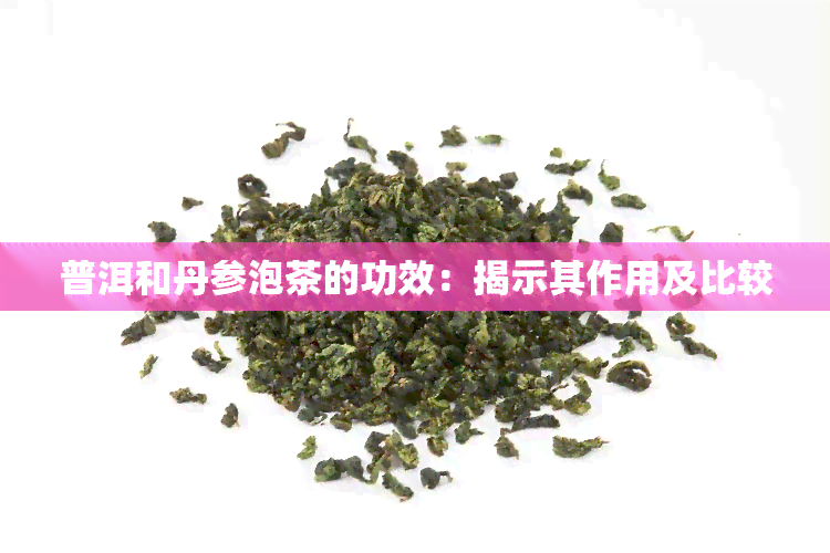 普洱和丹参泡茶的功效：揭示其作用及比较