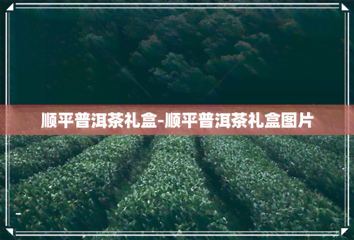 顺平普洱茶礼盒-顺平普洱茶礼盒图片