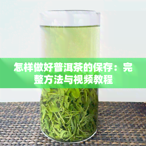 怎样做好普洱茶的保存：完整方法与视频教程