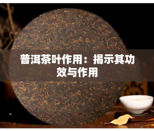 普洱茶叶作用：揭示其功效与作用