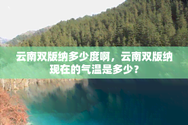 云南双版纳多少度啊，云南双版纳现在的气温是多少？