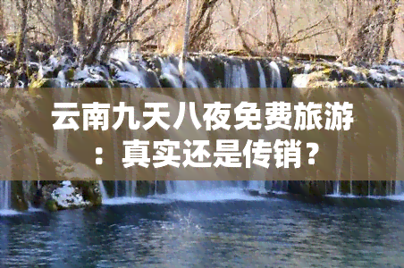 云南九天八夜免费旅游：真实还是传销？