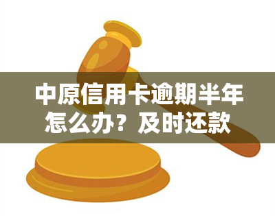 中原信用卡逾期半年怎么办？及时还款、申请期或协商处理，避免逾期影响信用记录。详情咨询发卡银行。