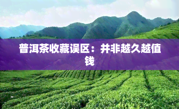 普洱茶收藏误区：并非越久越值钱