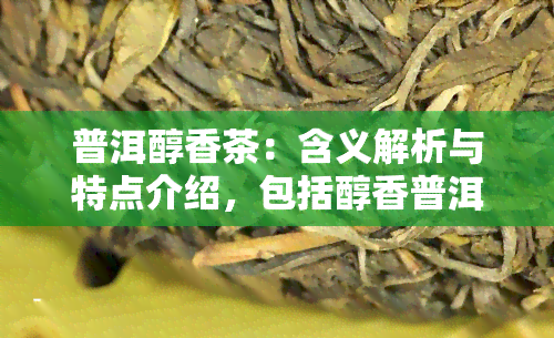 普洱醇香茶：含义解析与特点介绍，包括醇香普洱和熟茶品种