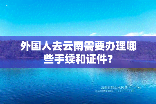 外国人去云南需要办理哪些手续和证件？