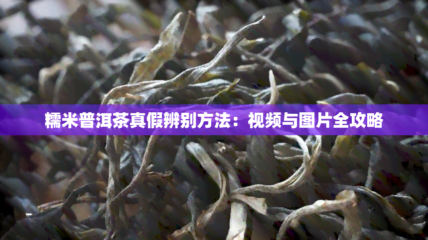 糯米普洱茶真假辨别方法：视频与图片全攻略