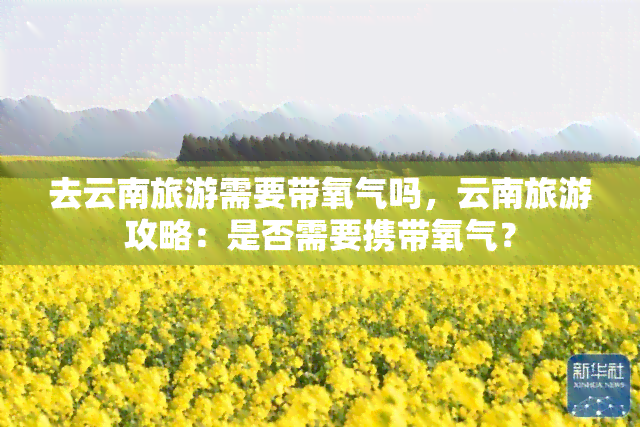 去云南旅游需要带氧气吗，云南旅游攻略：是否需要携带氧气？