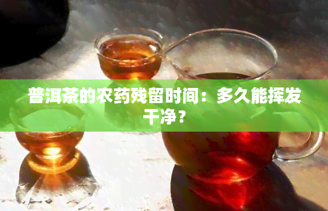 普洱茶的农药残留时间：多久能挥发干净？