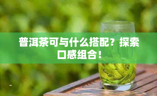 普洱茶可与什么搭配？探索口感组合！