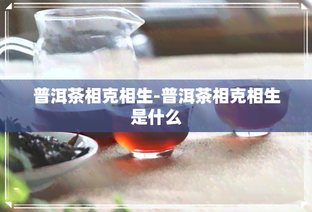 普洱茶相克相生-普洱茶相克相生是什么