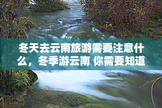 冬天去云南旅游需要注意什么，冬季游云南 你需要知道这些注意事项