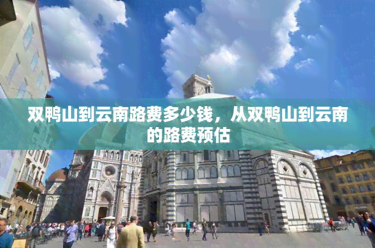 双鸭山到云南路费多少钱，从双鸭山到云南的路费预估