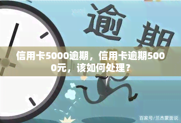 信用卡5000逾期，信用卡逾期5000元，该如何处理？