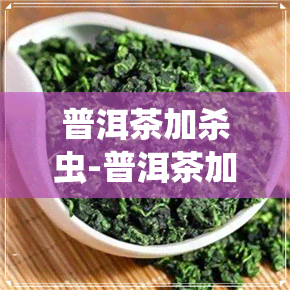 普洱茶加杀虫-普洱茶加杀虫有用吗