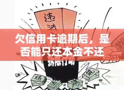 欠信用卡逾期后，是否能只还本金不还利息？解决方案是什么？