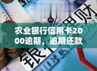 农业银行信用卡2000逾期，逾期还款警示：农业银行信用卡未按时归还，欠款已达2000元！