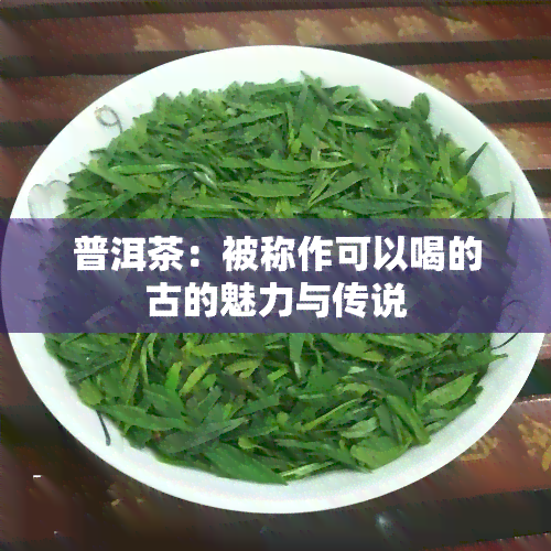 普洱茶：被称作可以喝的古的魅力与传说