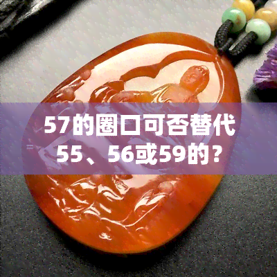 57的圈口可否替代55、56或59的？