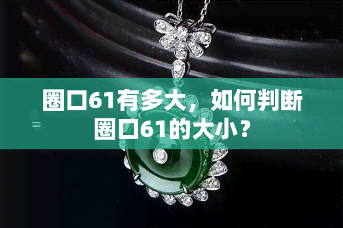 圈口61有多大，如何判断圈口61的大小？