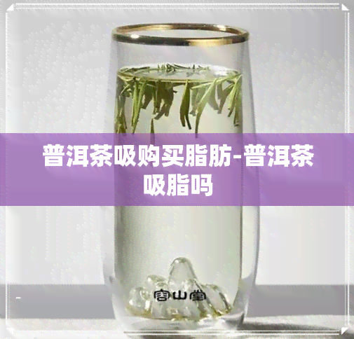 普洱茶吸购买脂肪-普洱茶吸脂吗