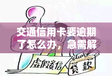 交通信用卡要逾期了怎么办，急需解决！交通信用卡即将逾期，该怎么办？