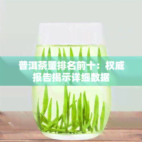 普洱茶量排名前十：权威报告揭示详细数据