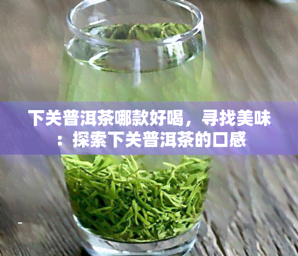 下关普洱茶哪款好喝，寻找美味：探索下关普洱茶的口感