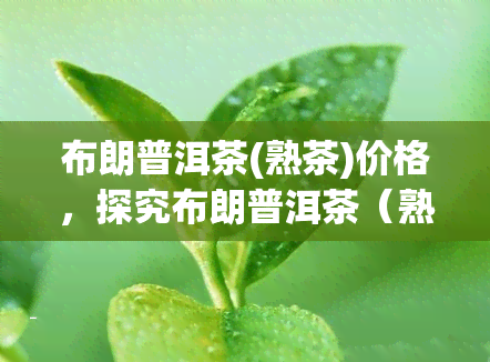 布朗普洱茶(熟茶)价格，探究布朗普洱茶（熟茶）的价格：一份全面的市场分析报告