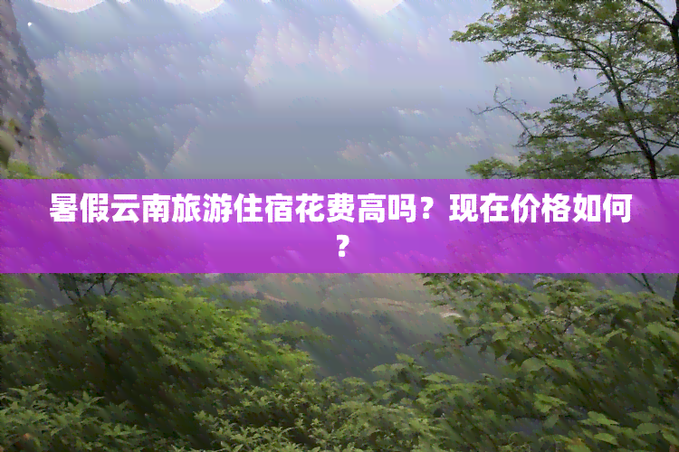 暑假云南旅游住宿花费高吗？现在价格如何？