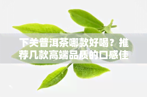 下关普洱茶哪款好喝？推荐几款高端品质的口感佳品