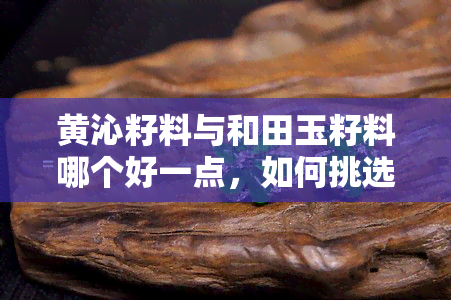 黄沁籽料与和田玉籽料哪个好一点，如何挑选？黄沁籽料与和田玉籽料哪个好一点