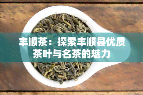 丰顺茶：探索丰顺县优质茶叶与名茶的魅力