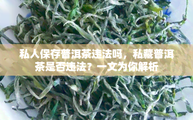 私人保存普洱茶违法吗，私藏普洱茶是否违法？一文为你解析