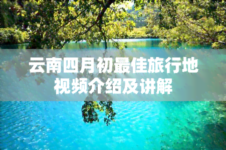 云南四月初更佳旅行地视频介绍及讲解