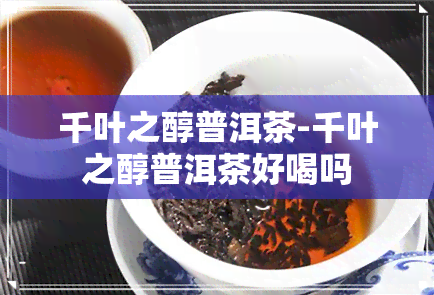 千叶之醇普洱茶-千叶之醇普洱茶好喝吗