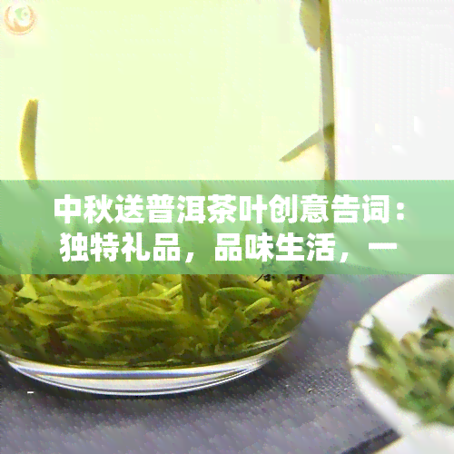 中秋送普洱茶叶创意告词：独特礼品，品味生活，一份茶香，满载福