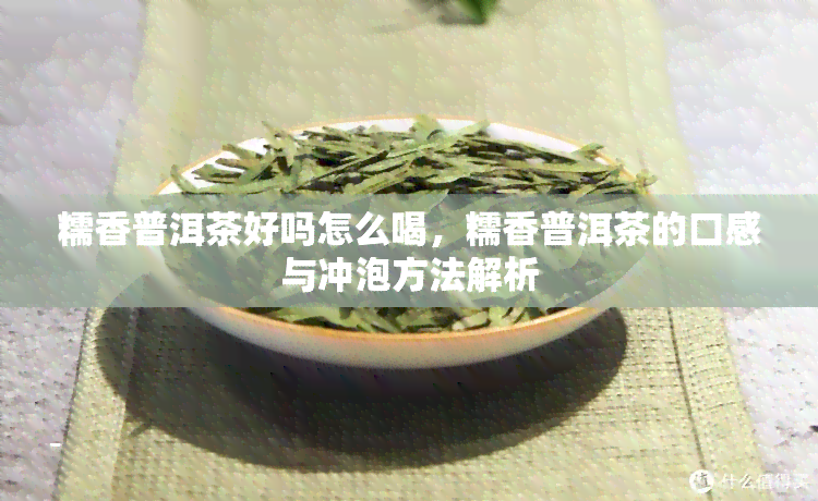 糯香普洱茶好吗怎么喝，糯香普洱茶的口感与冲泡方法解析