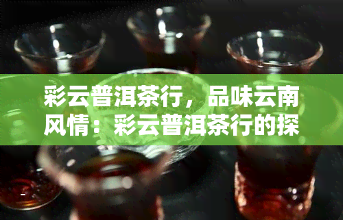 彩云普洱茶行，品味云南风情：彩云普洱茶行的探秘之旅