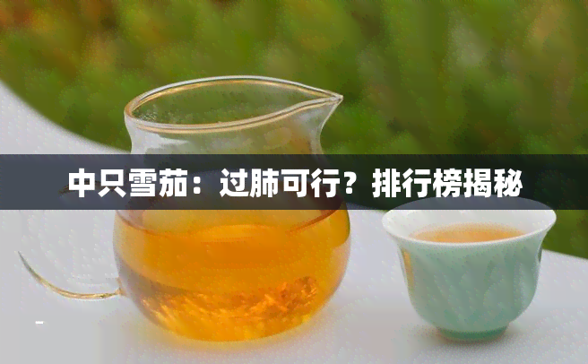 中只雪茄：过肺可行？排行榜揭秘