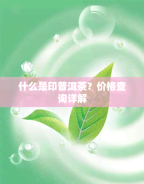 什么是印普洱茶？价格查询详解