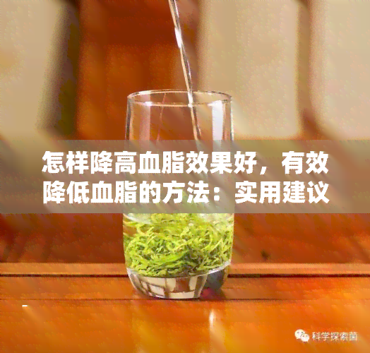 怎样降高血脂效果好，有效降低血脂的方法：实用建议与技巧