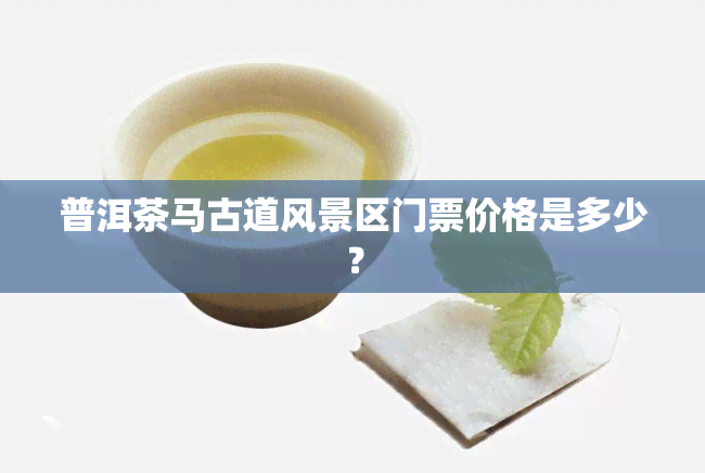 普洱茶马古道风景区门票价格是多少？