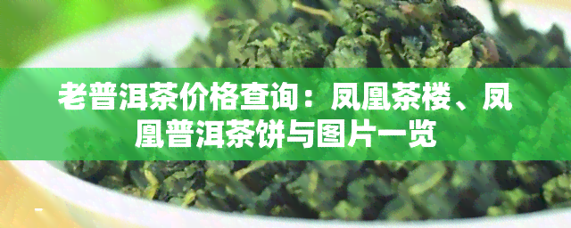 老普洱茶价格查询：凤凰茶楼、凤凰普洱茶饼与图片一览