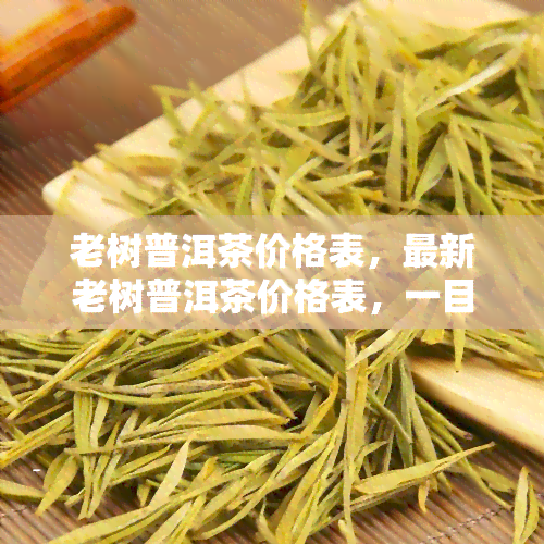 老树普洱茶价格表，最新老树普洱茶价格表，一目了然！