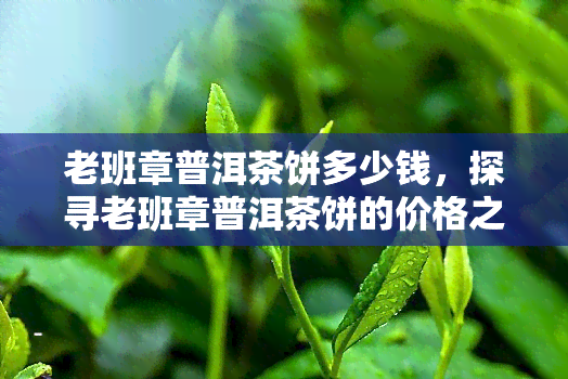 老班章普洱茶饼多少钱，探寻老班章普洱茶饼的价格之旅