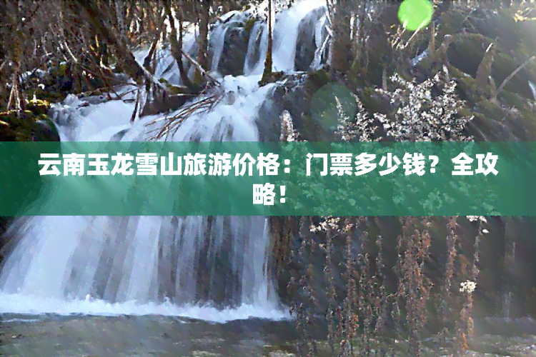 云南玉龙雪山旅游价格：门票多少钱？全攻略！